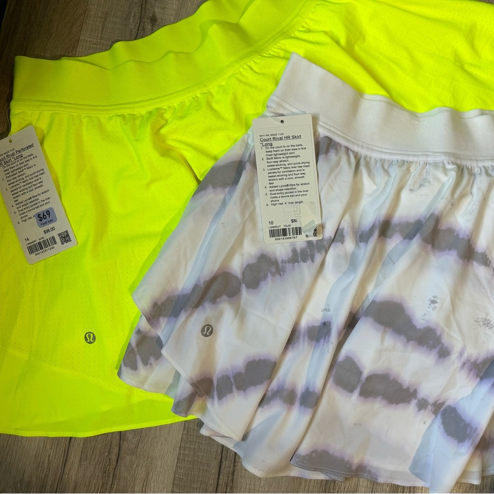 Lululemon Skirt Court Rival New with tags
